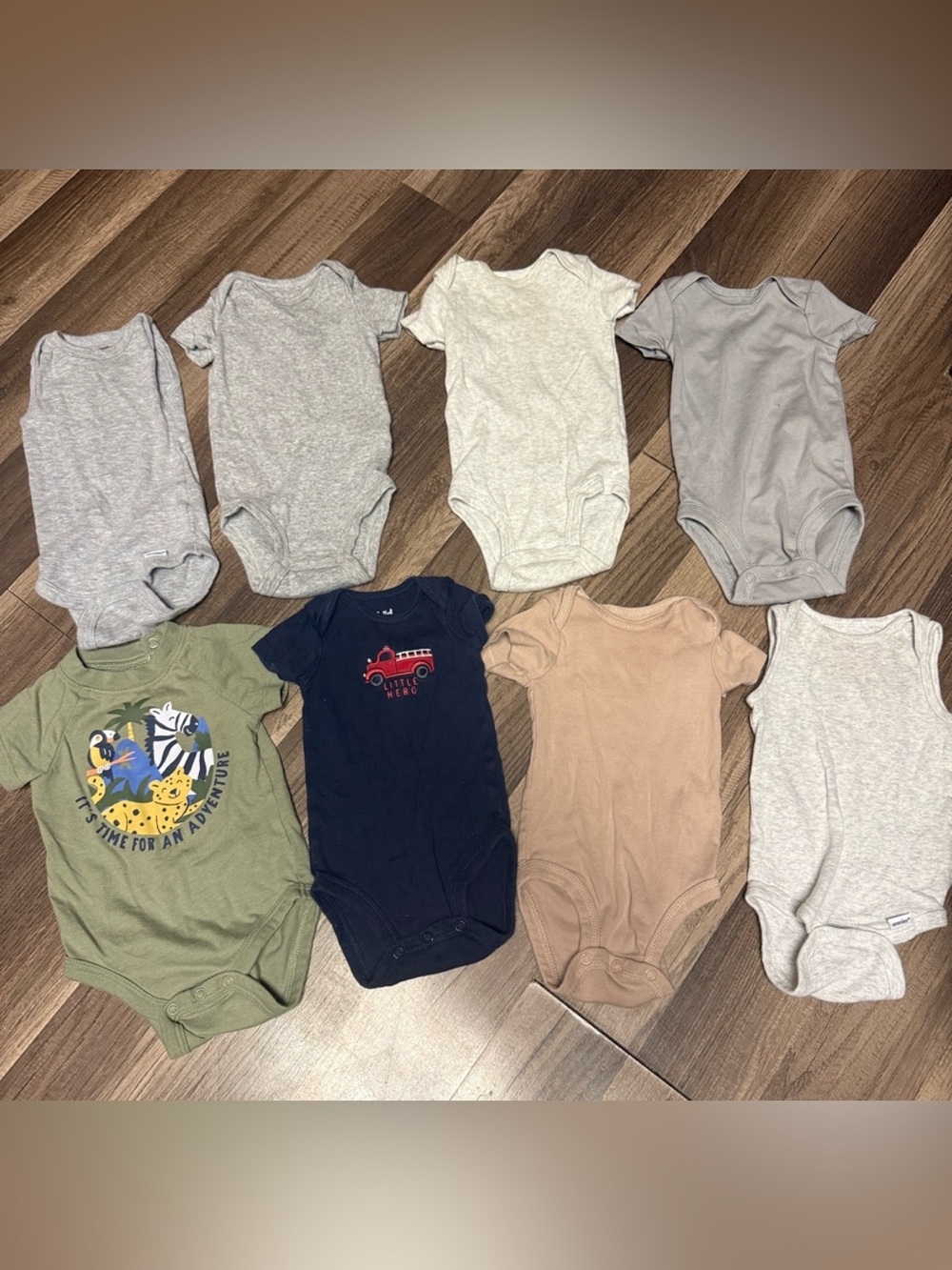 Mixed Cotton Baby One-Piece Bodysuit Pack - Neutral Colors 0-3 / 3 months